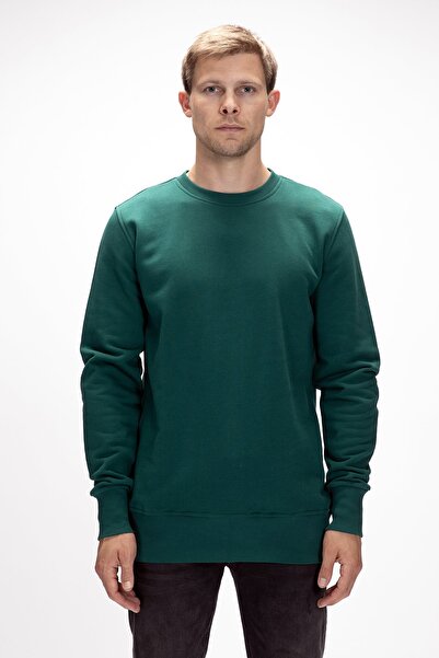 Bad Bear Corner Green Crewneck Men's Sweatshirt