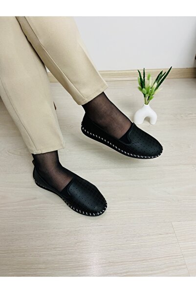 oflamaz Pantofi de damă cu talpă balerină, cusut manual, eleganți, confortabi...