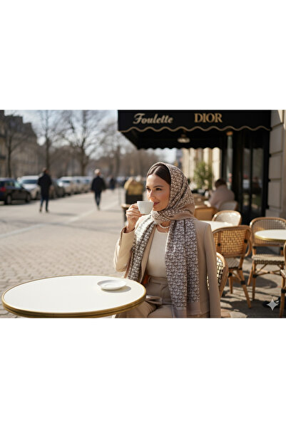 Store Desenli Pamuklu Şal