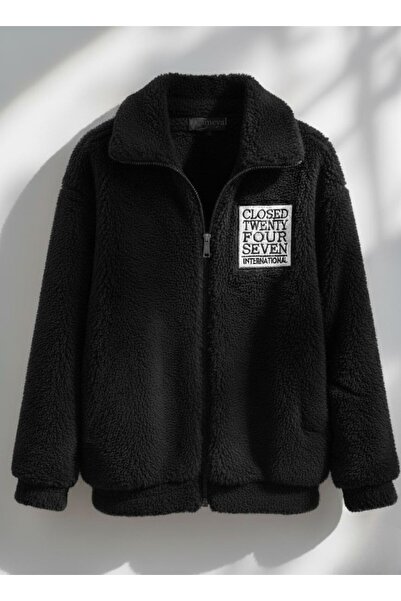 Gameyal Unisexová plyšová fleecová bunda Cardigan College pro celodenní nošení