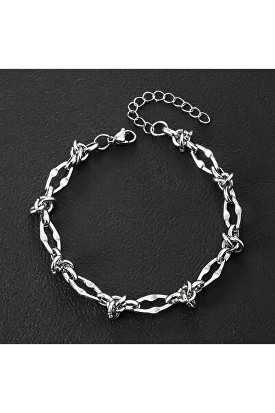 Z&T ACCESORIES سوار فولاذي لون فضي