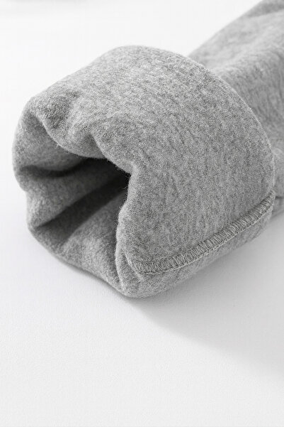 ASSAF Unisex Grey Hooded Jacket - Unisex Hooded School Jacket - Two-Thread Fleece Jacket