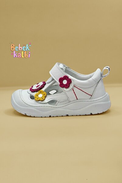 NİNO BEBE Nino Genuine Leather Orthopedic First Step Shoes for Baby Girl