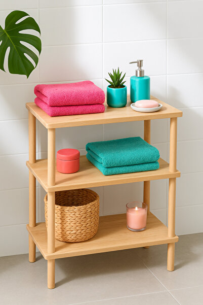 HESA منظم حمام ثلاثي متعدد الأغراض لخزانة الملابس