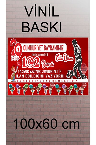 Göktuğ Hediyelik 29 Ekim Okullar Icin Vinil Baskı 100x60