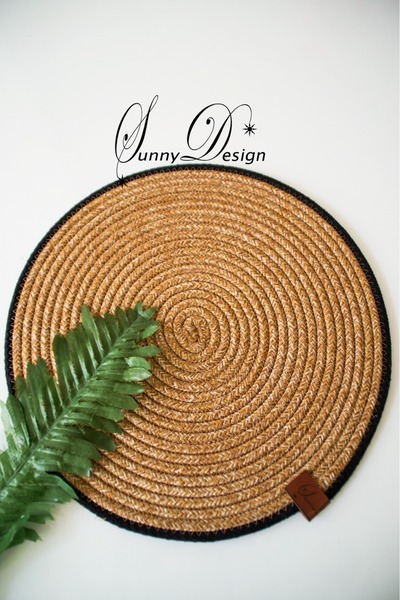 MY SUNNY DESİGN jüt hasır supla 1 adet supla amerikan servisi dekor sunum