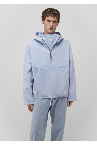 Mavi Yarı Fermuarlı Sweatshirt 0211256-88654