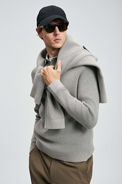 Lufian 112090170 Rufuz Kazak Men's Sweatshirt Gray