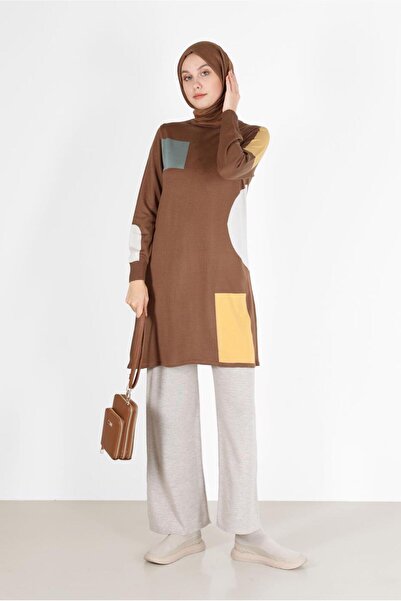 Alvina PATTERNED FISHER COLLAR KNITWEAR TUNIC 42035