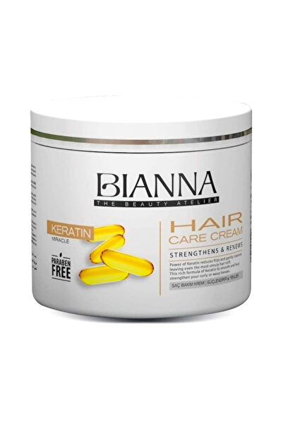 Bianna كريم كيراتين ميراكل للعناية بالشعر 500 مل - خالي من البارابين