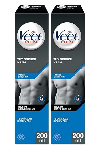 Veet Men Veet Hssas Erkeklere Özel Tüy Dökücü Krem 200ml X2