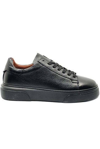 KOCAMANLAR Makras Exclusive 777 Men's Leather Sneaker Shoes Black-Skin