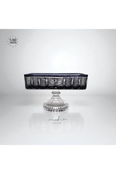 AKDEN STORE Crystal Decor Baton Presentation Bowl / Cookie Bowl 24cm