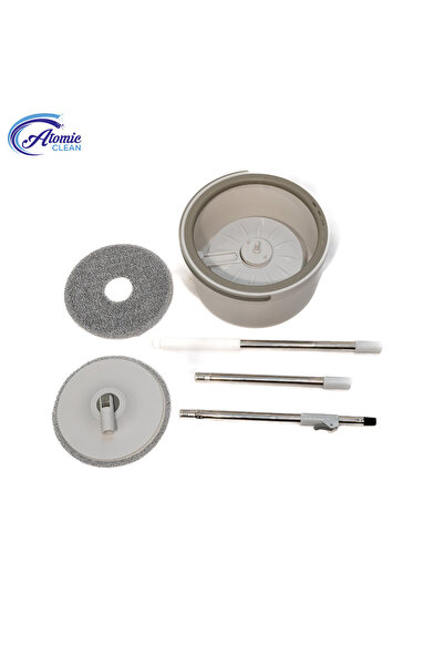 NO BRAND Rotating mop and bucket set with separate compartments SSM-005, Adjustable rod