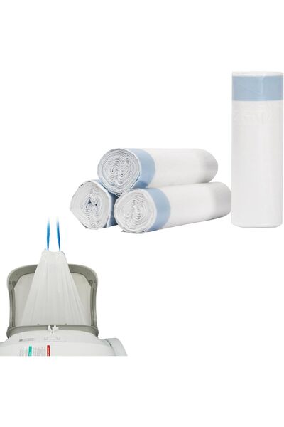 DOEL Self Cleaning Litter Box Litter Bags Large Sturdy Garbage Bag 15 Pieces X 4 Rolls ( 60 Bag )