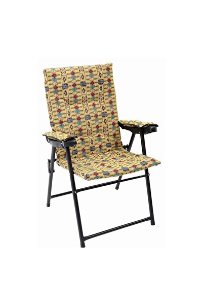 Segadty كرسي سفر مريح وقابل للطي للتخييم. تصميم عملي وخفيف الوزن، سهل الحمل باللون البيج ، مقاس 105×55