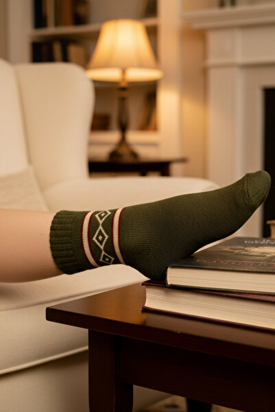 mrmpro 6 Pieces Khaki Color Terry Fleece Winter Socks Ankle Length -20C Heat Protection