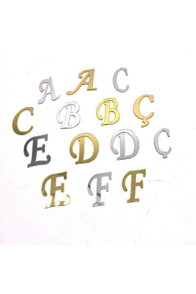 RetroLazer Pleksi Alfabe Harfler ( tüm harfler 4 cm )