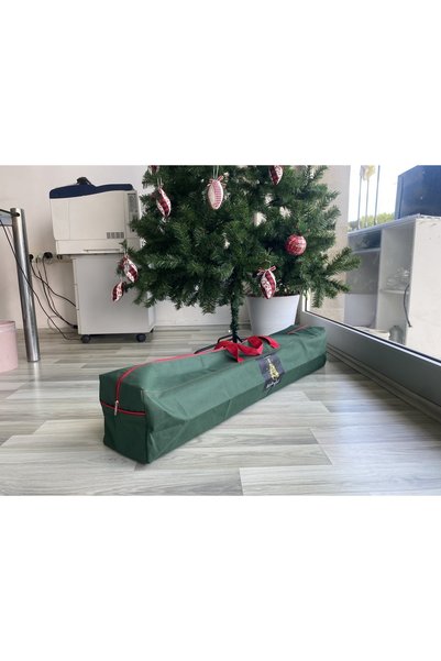 Winterfest Yılbaşı Ağacı Taşıma Saklama Çantası 150-180 cm Ağaçlara Uyumlu (ORTA BOY)