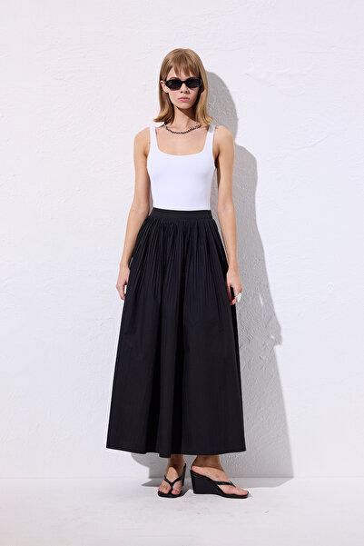 Manuka Pilified Wide Skirt Black