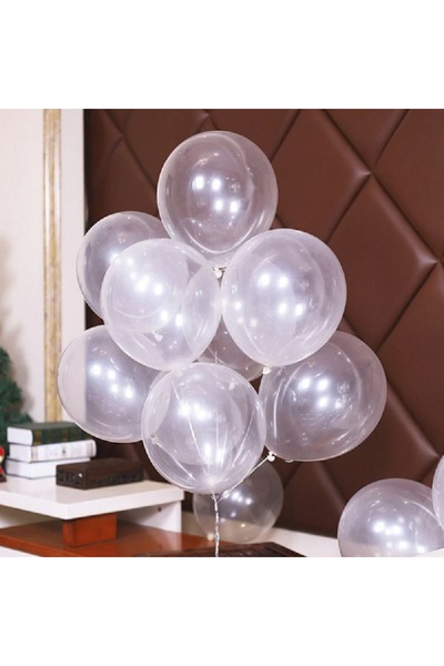 Genel Markalar 5 Adet Şeffaf lateks Balon 20 Inç Kaliteli Doğum Günü