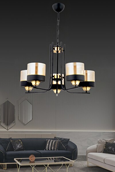 ESSLİGHT Esra 5 Li Sarkıt Avize Salon Yatak Odası Mutfak