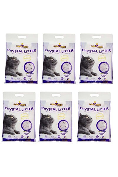 Golden cat رمل قطط FURRY FRENZ -SILICA, CRYSTAL LITTER لجميع القطط، 7 أكياس -...