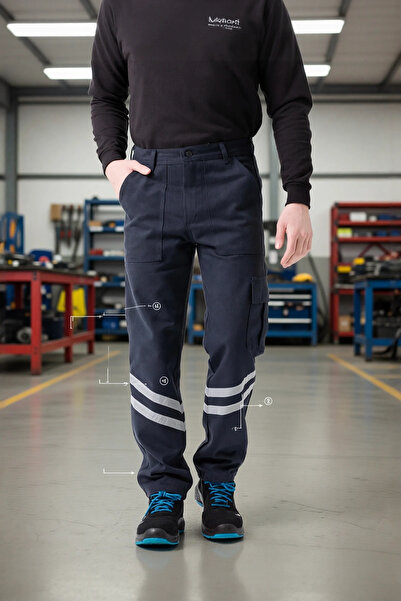 PayBuy بنطلون عمل شتوي جبردين 100 قطن بنطلون ملكي مريح