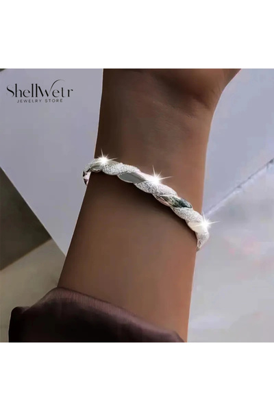 shellwetr Selvia 925 Ayar kadın gümüş bileklik Sevgililer günü , annenize verilecek en güzel gümüş hediyesi