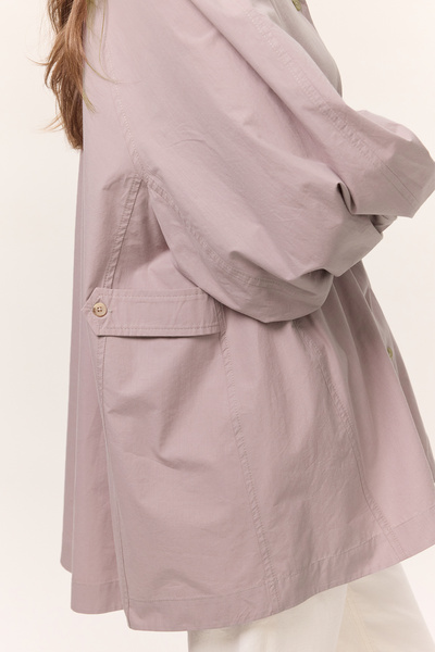 Manuka Cămașă liliac cu mâneci evazate