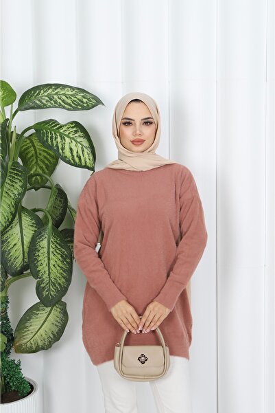 NİSUM MODA NİSUM SAKALLI İPLİ OVAL KESİM TUNİK