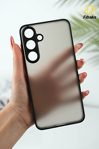 Fibaks Samsung Galaxy S25 FE Kılıf Mat Parmak Izi Yapmaz Kamera Korumalı Renkli Tuşlu Sert Silikon Kapak