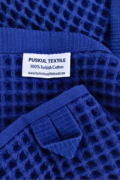 Püskül Tekstil Набір з 2 розкішних рушників для ванної кімнати, вафельне плетіння, 100% бавовна, висока якість, швидковисихаючі рушники для ванної кімнати