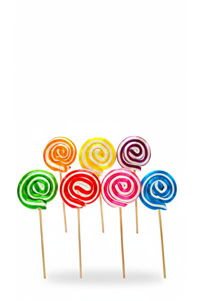 GAGA MÜMESSİLLİK حجم صغير 50 قطعة 12 جرام من حلوى المصاصة ذات الألوان المختلط...