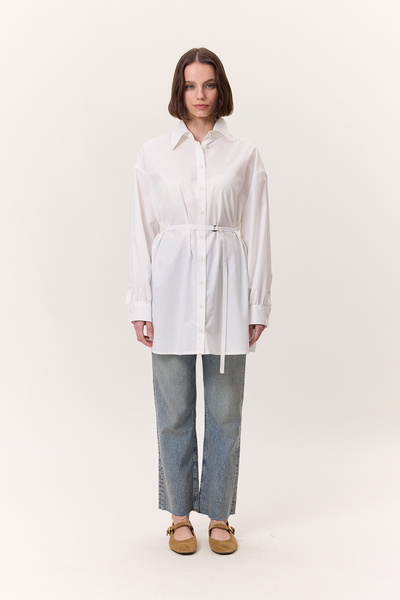 Manuka Detailed Belted Tunic Bread Rouhaniyat