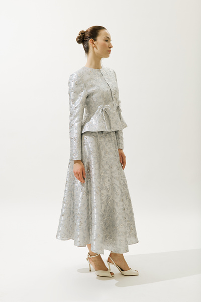 Manuka Mary Evening Jacquard Skirt Blue