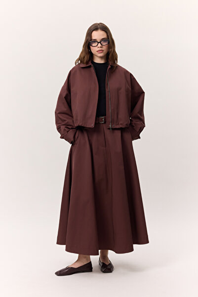 Manuka Μπουφάν Claret Red με φερμουάρ -Premium Quality-