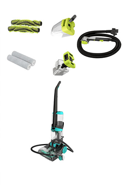 HALEY Aspirator tip canistră de 1350 ml, 800 W, cu filtru de aer ultrafin și funcție de curățare umedă-uscată