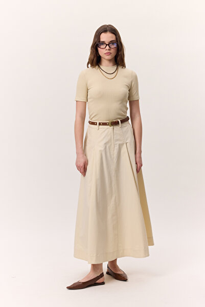 Manuka CEP DETAYLI GENİŞ ETEK TEREYAĞI