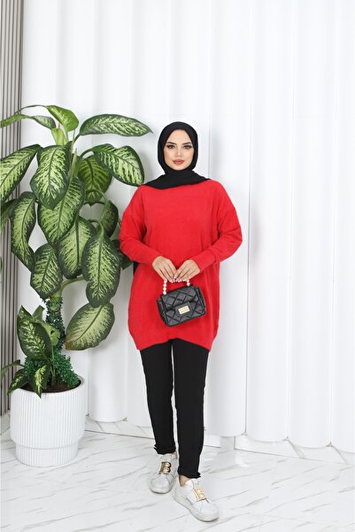 NİSUM MODA Nisum Beard Rope Oval Cut Tunic