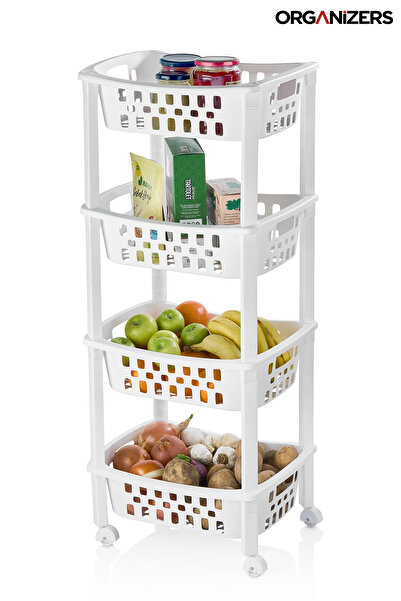 ORGANİZERS 4-Layer Kitchen Slide-Out Storage Rack | BPA Free