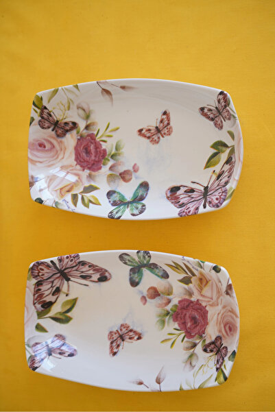 Panayır Home Digital Printed 2-Piece Rectangular Boat Plate