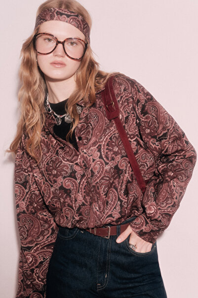 Manuka ΠΟΥΚΑΜΙΣΟ ΡΕΤΡΟ ΣΤΥΛ ΜΕ ΖΩΝΗ ΣΚΟΥΡΟ ΒΙΝΤΑΖ