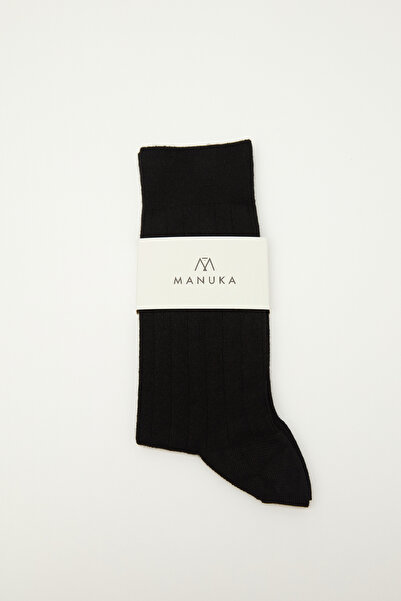 Manuka Black Classic Fitilli Sock