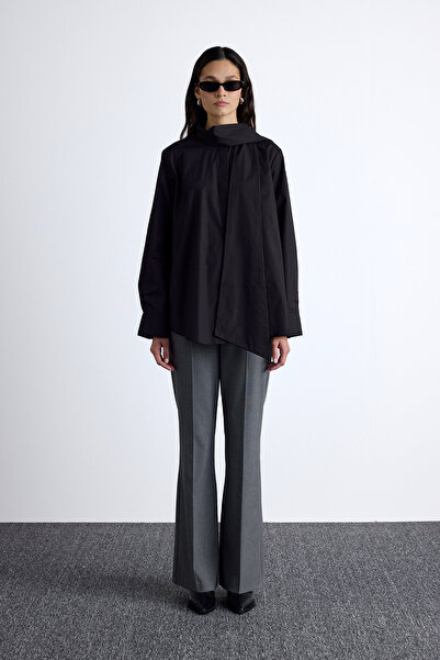 Manuka Prémiová černá košile - detail šátku