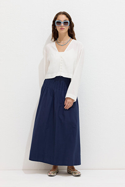 Manuka Ecru Modal Blouse - Buttoned