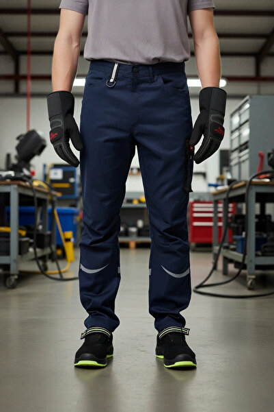 PayBuy بنطلون عمل رجالي متين من قماش الجبردين بنطلون ألكانا عملي