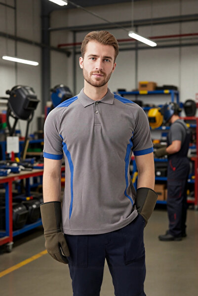 PayBuy تي شيرت بياقة بولو لسلامة العمل قميص فلورا قابل للتنفس أنيق ومريح للاستخدام اليومي