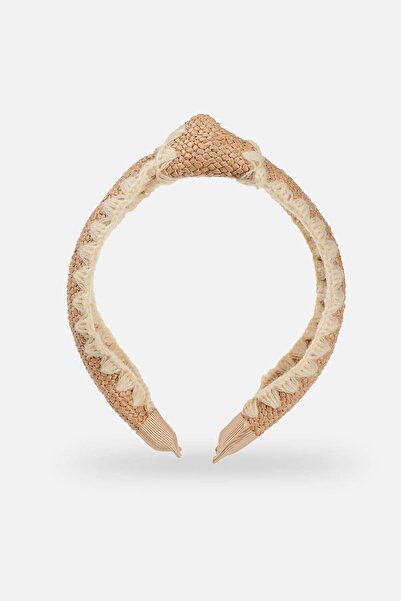 Dagi Yellow Women's Straw Crown Flower