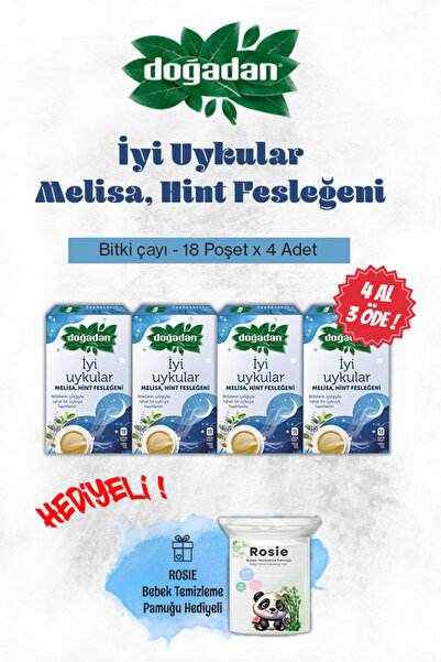 Doğadan Melisa Ve Hint Fesleğeni Çayı 4 Al 3 Öde Ve Rosie Pamuk